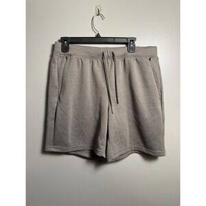 VRST Relaxed Fit Men's Shorts Medium Gray Tie Waist Zipper Pockets